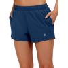 imageLittle Donkey Andy Womens Running ShortsQuick Dry Athletic Shorts Workout Sport Gym Shorts with PocketsUpgraded Vallarta Blue