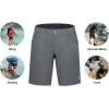 imageLittle Donkey Andy Mens Hiking Cargo Shorts with 9 Pockets Lightweight WaterResistant Quick Dry Golf Travel ShortsA1 Gray