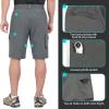 imageLittle Donkey Andy Mens Hiking Cargo Shorts with 9 Pockets Lightweight WaterResistant Quick Dry Golf Travel ShortsA1 Gray