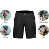 imageLittle Donkey Andy Mens Hiking Cargo Shorts with 9 Pockets Lightweight WaterResistant Quick Dry Golf Travel ShortsBlack
