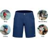 imageLittle Donkey Andy Mens Hiking Cargo Shorts with 9 Pockets Lightweight WaterResistant Quick Dry Golf Travel ShortsBlue
