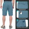 imageLittle Donkey Andy Mens Hiking Cargo Shorts with 9 Pockets Lightweight WaterResistant Quick Dry Golf Travel ShortsBluestone