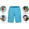 imageLittle Donkey Andy Mens Hiking Cargo Shorts with 9 Pockets Lightweight WaterResistant Quick Dry Golf Travel ShortsMalibu Blue
