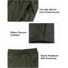 imageLittle Donkey Andy Mens Lightweight Packable Waterproof Rain Pants with Pockets for Hiking Travel FishingArmy Green