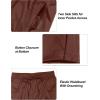 imageLittle Donkey Andy Mens Lightweight Packable Waterproof Rain Pants with Pockets for Hiking Travel FishingDark Red