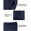 imageLittle Donkey Andy Mens Lightweight Packable Waterproof Rain Pants with Pockets for Hiking Travel FishingNavy Blue