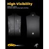 imageLittle Donkey Andy Mens Lightweight Softshell Vest Windproof Sleeveless Jacket for Travel Hiking Running GolfReflective Gray