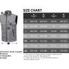 imageLittle Donkey Andy Mens Lightweight Softshell Vest Windproof Sleeveless Jacket for Travel Hiking Running GolfReflective Gray