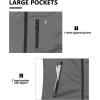 imageLittle Donkey Andy Mens Lightweight Softshell Vest Windproof Sleeveless Jacket for Travel Hiking Running GolfReflective Gray