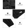 imageLittle Donkey Andy Mens Packable Rain Jacket Windbreaker Waterproof Lightweight Rain Coat with Hood for Golf Cycling HikingBlack