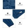 imageLittle Donkey Andy Mens Packable Rain Jacket Windbreaker Waterproof Lightweight Rain Coat with Hood for Golf Cycling HikingClassic Blue