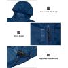 imageLittle Donkey Andy Mens Packable Rain Jacket Windbreaker Waterproof Lightweight Rain Coat with Hood for Golf Cycling HikingClassic Blue