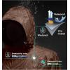 imageLittle Donkey Andy Mens Packable Rain Jacket Windbreaker Waterproof Lightweight Rain Coat with Hood for Golf Cycling HikingRustic Brown