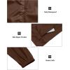 imageLittle Donkey Andy Mens Packable Rain Jacket Windbreaker Waterproof Lightweight Rain Coat with Hood for Golf Cycling HikingRustic Brown
