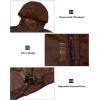 imageLittle Donkey Andy Mens Packable Rain Jacket Windbreaker Waterproof Lightweight Rain Coat with Hood for Golf Cycling HikingRustic Brown
