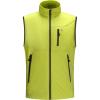 imageLittle Donkey Andy Mens Lightweight Softshell Vest Windproof Sleeveless Jacket for Travel Hiking Running GolfReflective Green