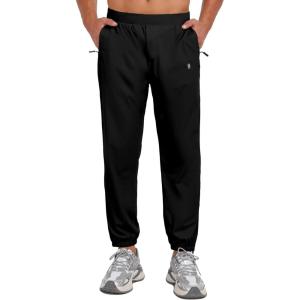 imageLittle Donkey Andy Mens UltraStretch Pants Breathable Quick Dry Lightweight Pants for Active Travel HikingBlack