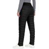imageLittle Donkey Andy Down Pants for Women Lightweight Puffy Sweat Pants High Waist Puffer Sweatpants Quilted Snow Ski TrousersBlack