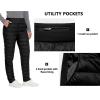 imageLittle Donkey Andy Down Pants for Women Lightweight Puffy Sweat Pants High Waist Puffer Sweatpants Quilted Snow Ski TrousersBlack