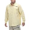 imageLittle Donkey Andy Mens UPF 50 UV Protection Shirt Long Sleeve Fishing Hiking ShirtLight Khaki