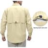 imageLittle Donkey Andy Mens UPF 50 UV Protection Shirt Long Sleeve Fishing Hiking ShirtLight Khaki