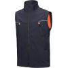 imageLittle Donkey Andy Mens Waterproof Softshell Jacket with Detachable Sleeves and Hood Fleece Mountain Ski Snow Rain CoatDark Bluea2