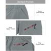 imageLittle Donkey Andy Womens Hiking Zip Off Capri Pants Lightweight Quick Dry UPF 50 Convertible Shorts with 4 PocketsCapris Castor Gray