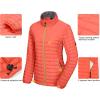 imageLittle Donkey Andy Womens Puffer Jacket Lightweight Warm Hiking Jacket with PostConsumer Synthetic InsulationOrange