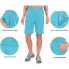 imageLittle Donkey Andy Womens Stretch Convertible Pants Zip Off Quick Dry Hiking PantsBlue Radiance