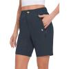imageLittle Donkey Andy Womens Stretch Quick Dry Shorts for Hiking Camping TravelBlack Heather