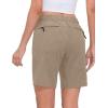 imageLittle Donkey Andy Womens Stretch Quick Dry Shorts for Hiking Camping TravelKhaki Heather