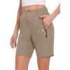 imageLittle Donkey Andy Womens Stretch Quick Dry Shorts for Hiking Camping TravelKhaki Heather