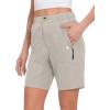 imageLittle Donkey Andy Womens Stretch Quick Dry Shorts for Hiking Camping TravelLight Grey Heather