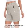 imageLittle Donkey Andy Womens Stretch Quick Dry Shorts for Hiking Camping TravelLight Grey Heather
