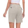 imageLittle Donkey Andy Womens Stretch Quick Dry Shorts for Hiking Camping TravelLight Grey Heather