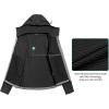 imageLittle Donkey Andy Womens Winter Lightweight Warm Fleece Running Jacket Breathable Thumbholes Thermal Hiking JacketUpgraded Black