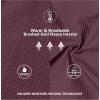 imageLittle Donkey Andy Womens Winter Lightweight Warm Fleece Running Jacket Breathable Thumbholes Thermal Hiking JacketUpgraded Ruby Wine