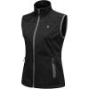 imageLittle Donkey Andy Womens Lightweight Softshell Vest Windproof Sleeveless Jacket for Running Hiking TravelBlackreflective