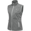imageLittle Donkey Andy Womens Lightweight Softshell Vest Windproof Sleeveless Jacket for Running Hiking TravelGrayreflective