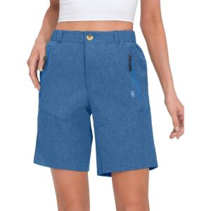 imageLittle Donkey Andy Womens Stretch Quick Dry Shorts for Hiking Camping TravelBlue Heather