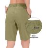 imageLittle Donkey Andy Womens Bermuda Quick Dry Lightweight Stretch Shorts Golf Hiking TravelA Olive Green Heather