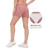 imageLittle Donkey Andy Womens 3 inch Hiking Shorts Quick Dry Lightweight Summer Athletic Shorts with Zipper PocketsLight Pink