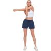imageLittle Donkey Andy Womens 3 inch Hiking Shorts Quick Dry Lightweight Summer Athletic Shorts with Zipper PocketsMidnight Blue