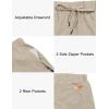 imageLittle Donkey Andy Womens 3 inch Hiking Shorts Quick Dry Lightweight Summer Athletic Shorts with Zipper PocketsPale Khaki