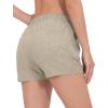 imageLittle Donkey Andy Womens 3 inch Hiking Shorts Quick Dry Lightweight Summer Athletic Shorts with Zipper PocketsPale Khaki