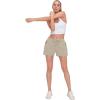 imageLittle Donkey Andy Womens 3 inch Hiking Shorts Quick Dry Lightweight Summer Athletic Shorts with Zipper PocketsPale Khaki