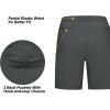 imageLittle Donkey Andy Womens Lightweight Quick Dry Golf ShortsBlack Stripes