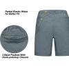 imageLittle Donkey Andy Womens Lightweight Quick Dry Golf ShortsBlue Stripes