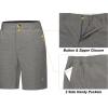 imageLittle Donkey Andy Womens Lightweight Quick Dry Golf ShortsGray Stripes
