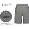 imageLittle Donkey Andy Womens Lightweight Quick Dry Golf ShortsGray Stripes